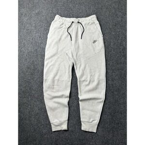 Mens Nike Light Grey Fleece Jogger Sweat Pants Comfort Fit, Size US M